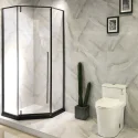900 x 900 x 1930mm Framed Grey Neo Angle Pivot Shower Enclosure EAD071