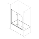 Pivot Shower Bathtub Door CF6222-1