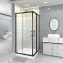 Framed Aluminum Double Sliding Corner Square Shower Enclousre CT1142