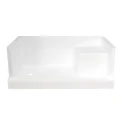 60"x36"x24" Single Threshold Acrylic Shower Base With Seat BWB6036