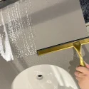 Stainless Steel Satin Gold Shower Squeegee