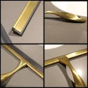 Stainless Steel Satin Gold Shower Squeegee