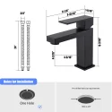Matte Black Anti-rust Stainless Steel Faucet