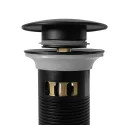 Matte Black Stainless Steel Brass Core Pop-Up Sink Drain Stopper