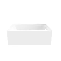 Modern Bathroom Freestanding Cold Water Soaking Bath Tub Rectangular Freestanding Acrylic Bathtub