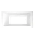 Oem Odm Bathroom Rectangle Soaking Apron Adults Bath Tub Freestanding Anti Slip White Acrylic Alcove Bathtub