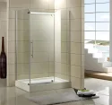 Wholesale Rectangle Frame Double Sliding Glass Door Fully Enclosed Bathroom Shower Cubicle