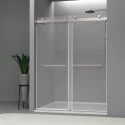 Luxury Soft Close Double Slide Door Shower Room Stainless Steel Frameless Shower Screen Glass Shower Door