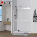 Custom Stainless Steel Double Sliding Door Shower Screen Bathroom Corner Frameless Shower Doors