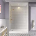 OEM Hotel Villa Bathroom Shower Wall Panel Shower Enclosure Decorative Backboard Smc Shower Surrounds