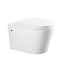 High Quality Bathroom Wc Water Closet White Vitreous Sanitary Ware Wall Mounted P Trap Toilet