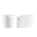Hot Sale White Vitreous Washdown Wall Hung Toilet P-Trap 180mm Roughing In Ceramic Wc Toilet Bowl