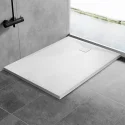 Customized Rectangular Walk In White Shower Base Free Standing No-Slip Surface Smc Shower Tray