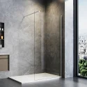Top Ranking Bathroom Aluminum Profile Fixed Shower Door Frameless Walk In Glass Shower Screen