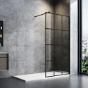 Trending Product Bathroom Hotel Shower Cubicle Glass Partition Shower Screen Grid Frame Shower Door