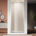 Inner Folding Door Straight Shower Room Chrome Aluminium Frame Vertical Handle Shower Door