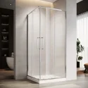 6mm Tempered Glass Aluminium Frame 885*885*1981mm Corner Square Double Sliding Shower Enclosure
