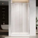 1219*1981mm 6mm Tempered Glass Straight Shower Enclosure Aluminium Framed Single Sliding Shower Door