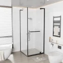 813*914*1830mm Stainless Steel Hardware 8mm 10mm Tempered Glass Frameless Hinged Door Shower Enclosure