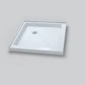810*810*152mm Square Shape Corner Drain Non-Slip Texture Surface High Base Acrylic Shower Tray