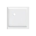 914*914*152mm Anti Slip Texture Quick Drain Double Threshold White Acrylic Square Shower Tray