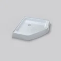 935*935*152mm Corner Drain Double Threshold Non-Slip Texture Acrylic Neo-Angle Shower Base
